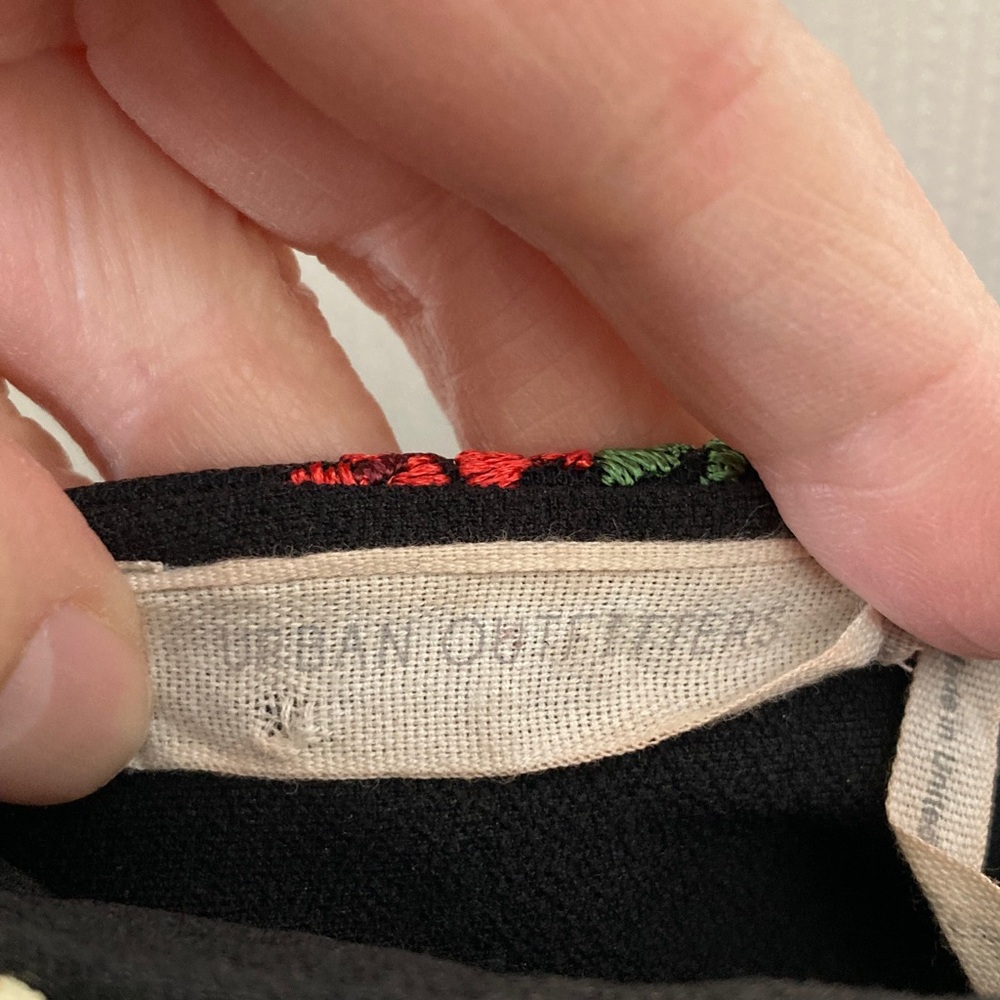 Urban Outfitters Black Floral Embroidered Mini Dress - Picture 2 of 10